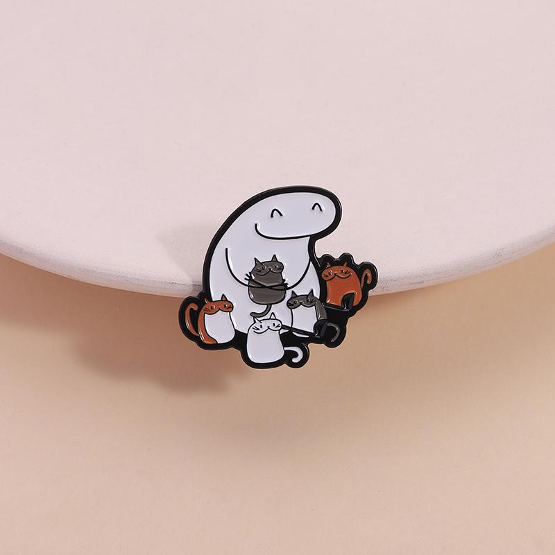 Funny Cartoon Characters Flork Enamel Pins No Me Ofrezcan Pan Simple Figure Brooches Lapel  Badge Jewelry Gifts for Friends