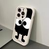 Big Eye Briquettes Are Suitable for Apple 15promax Mobile Phone Case iPhone14/13 Simple 12/11 New 17/16p