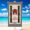 Christmas Printed Beach Towel Soft Quick Dry For Indoor Outdoor Home Use Holiday Gift