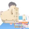 Wooden Diy Piano Music Box Handmade Science Experiment Educational Toy For Kids 23*15*4cm