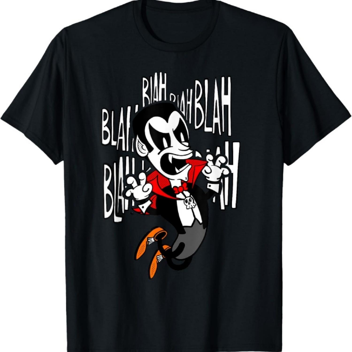 

Spooky Dracula Blah Blah Blah T-Shirt XXXXXL чорний