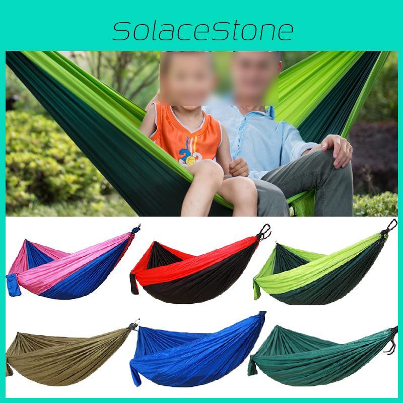 Doppelpersonen-Fallschirm-Nylon-Hängematte für Outdoor-Reisen und Camping**