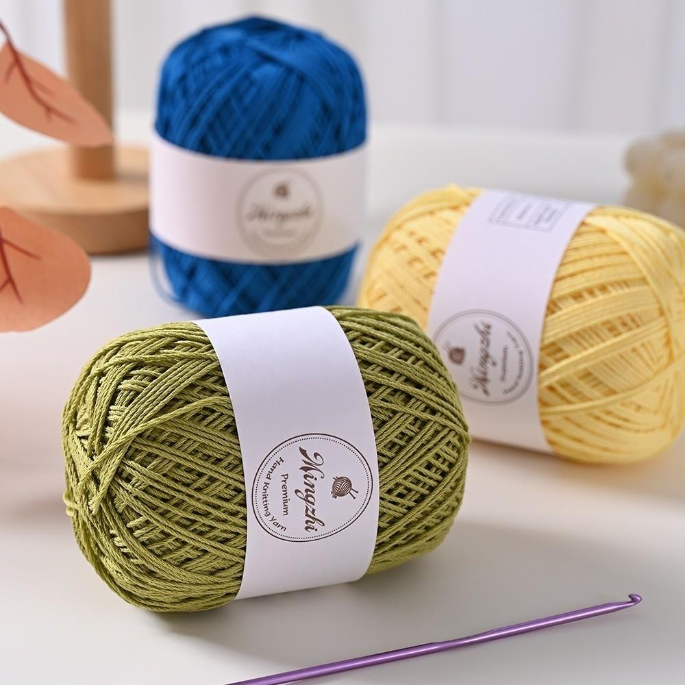 Blended Fiber Hand Knitting Yarn 1.2mm Crochet Yarn Durable Organza Yarn Bags Hats Baskets