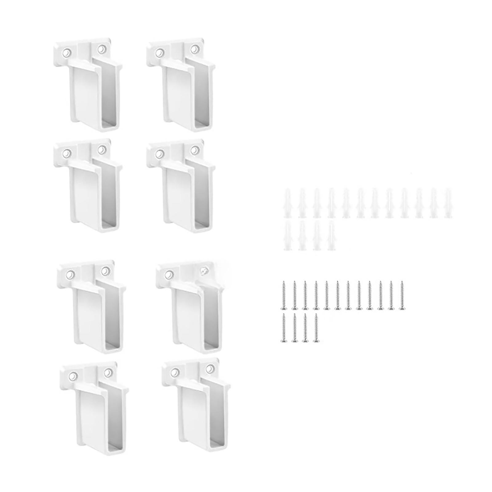 

8/12 шт. Кронштейн для шкафа, Опора для конца штанги, Угловой кронштейн для проволочной полки, Переносной кронштейн для конца проволочной стойки 8PCS