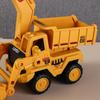 Yellow Engineering Car Toy ABS Children Excavator Toy Large Bulldozer Toy  Birthday Gift