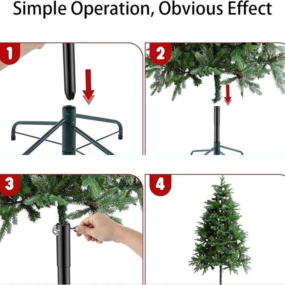 Metal Artificial Christmas Tree Height Extender Adjustable with 3 Fixing Screws Christmas Tree Height Increaser