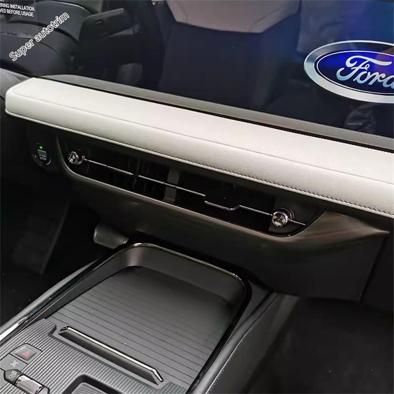 Dashboard Middle Air AC Conditioning Vent Outlet Start Stop Button Cover Trim Accessories For Ford Mondeo Fusion Evos