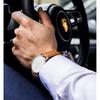 BUREI Men's Simple Business Watch Leather Waterproof Analog Date Stylish Slim Design