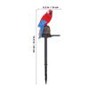 Resin Parrot Solar Lawn Lamp Waterproof Animal Stake Light Outdoor Landscape Decor Lamp Easy Installation for Garden Yard Patio Pathway