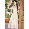 Sishui Nianhua New Chinese Style A-Line Midi Dress