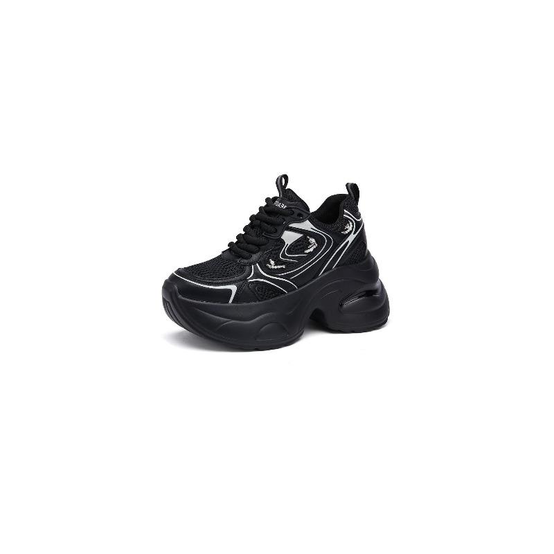 Frühlings-Dad-Schuhe für Damen, dicke Sohle, vielseitige Freizeit-Damenschuhe, rutschfest, höhenverstellbar, weiche Sohle, sportliche Trendschuhe