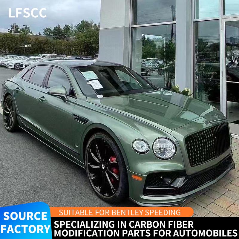 Bentley Flying Spur 21-25 Carbon Fiber Grille & Rear Spoiler Mesh Kit Modifications