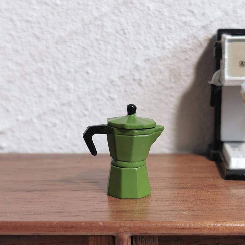 1/12 Dollhouse Simulation Coffee Machine Model Dollhouse Kitchen Decor Toys Dolls House Accessories Pretend Play Toy