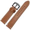 New Genuine leather lychee grain watchband 18mm 20mm 22mm 24mm pin buckle calfskin strap for brands automatic watch Black Brown