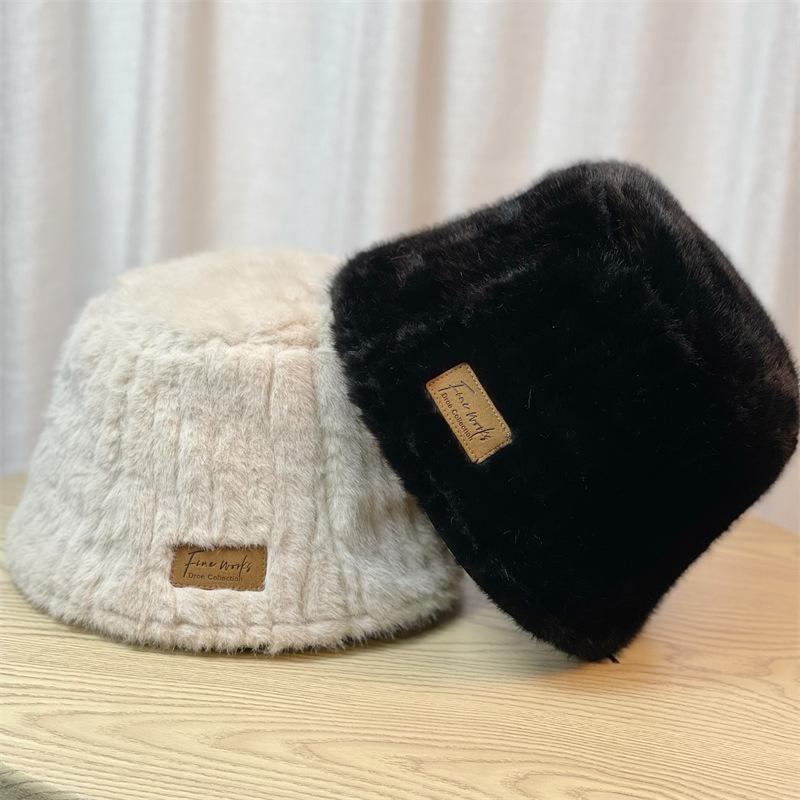 Korean Style Women's Autumn and Winter New Fisherman Hat Fashionable and Versatile Slimming Face Small Warm Thickened Basin Hat Ins Trend