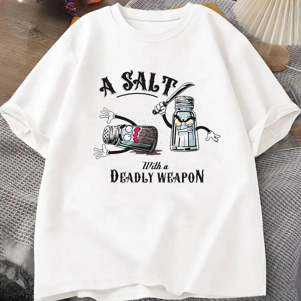 Salt Shaker With Deadly Weapon T-shirt S