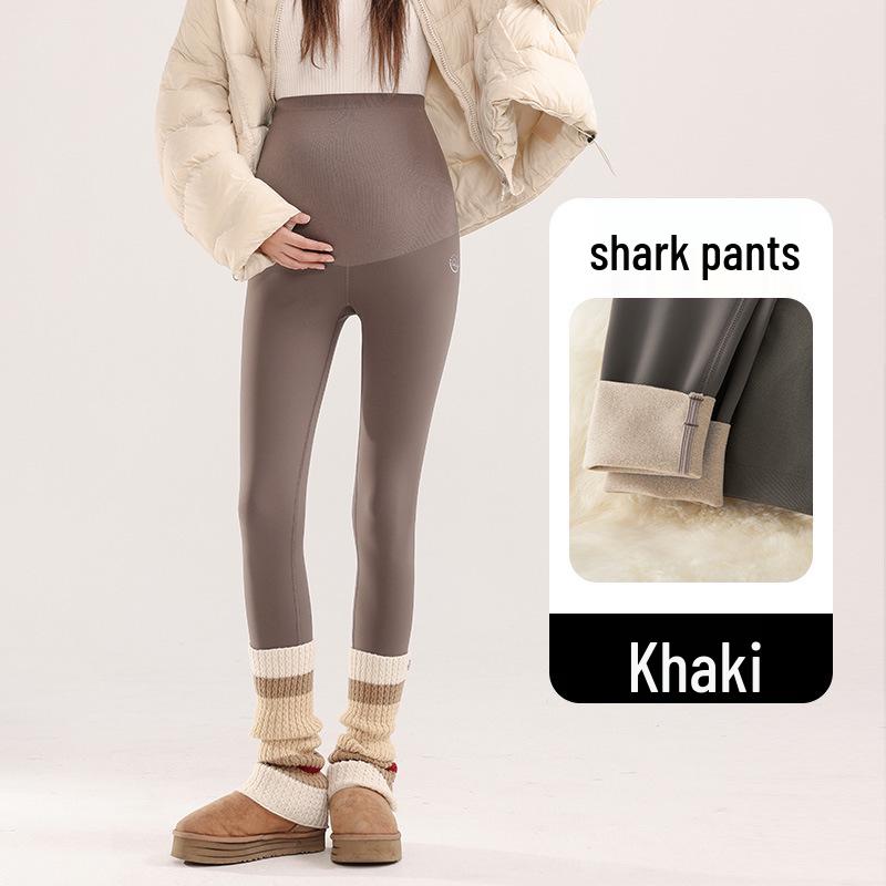 Popular Maternity Yoga Leggings: Thick, Velvet, Abdominal Support for Spring/Autumn