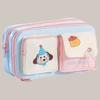 Large Capacity Capybara Puppy Pencil Bag Cartoon Embroidery Stationery Storage Bag  Men Women