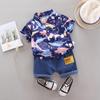 1-4Years Infant Baby Boys Clothes Set Cartoon T-shirt Tops+Shorts Summer Outfits