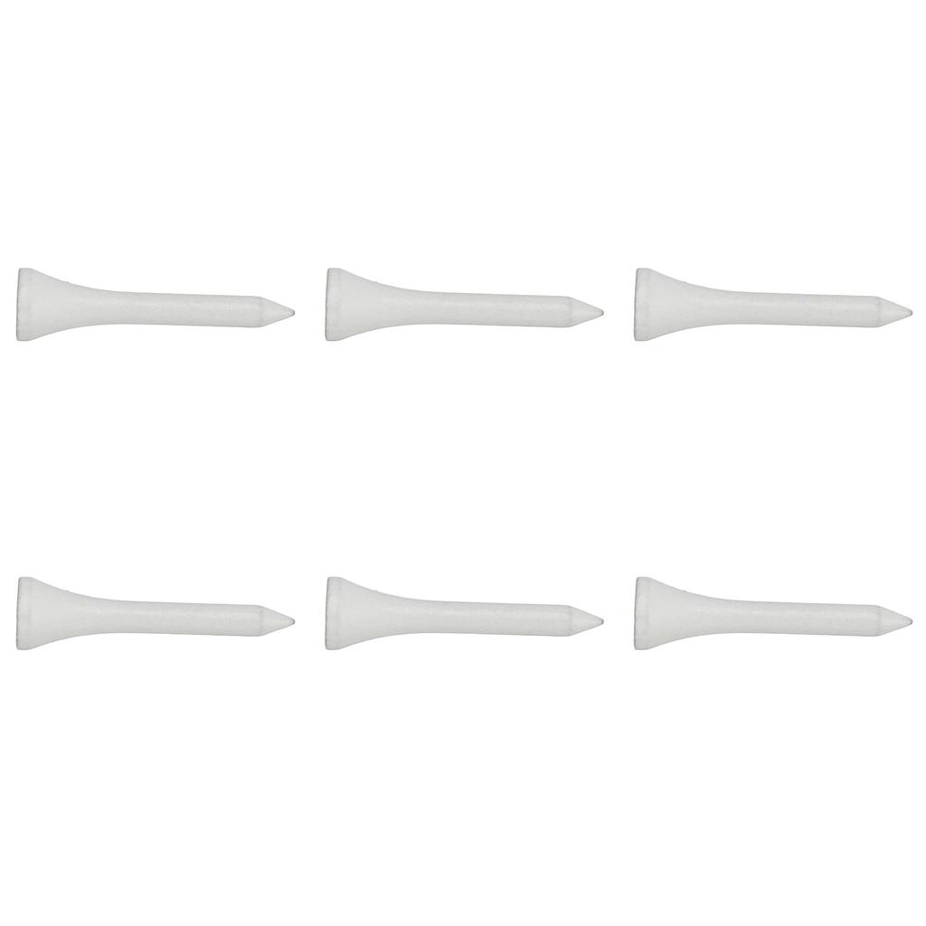 50Pcs Golf Tee Holder Maple Wood White Long Ball Base Set Kit for Outdoor Sports 70mm  2.76in