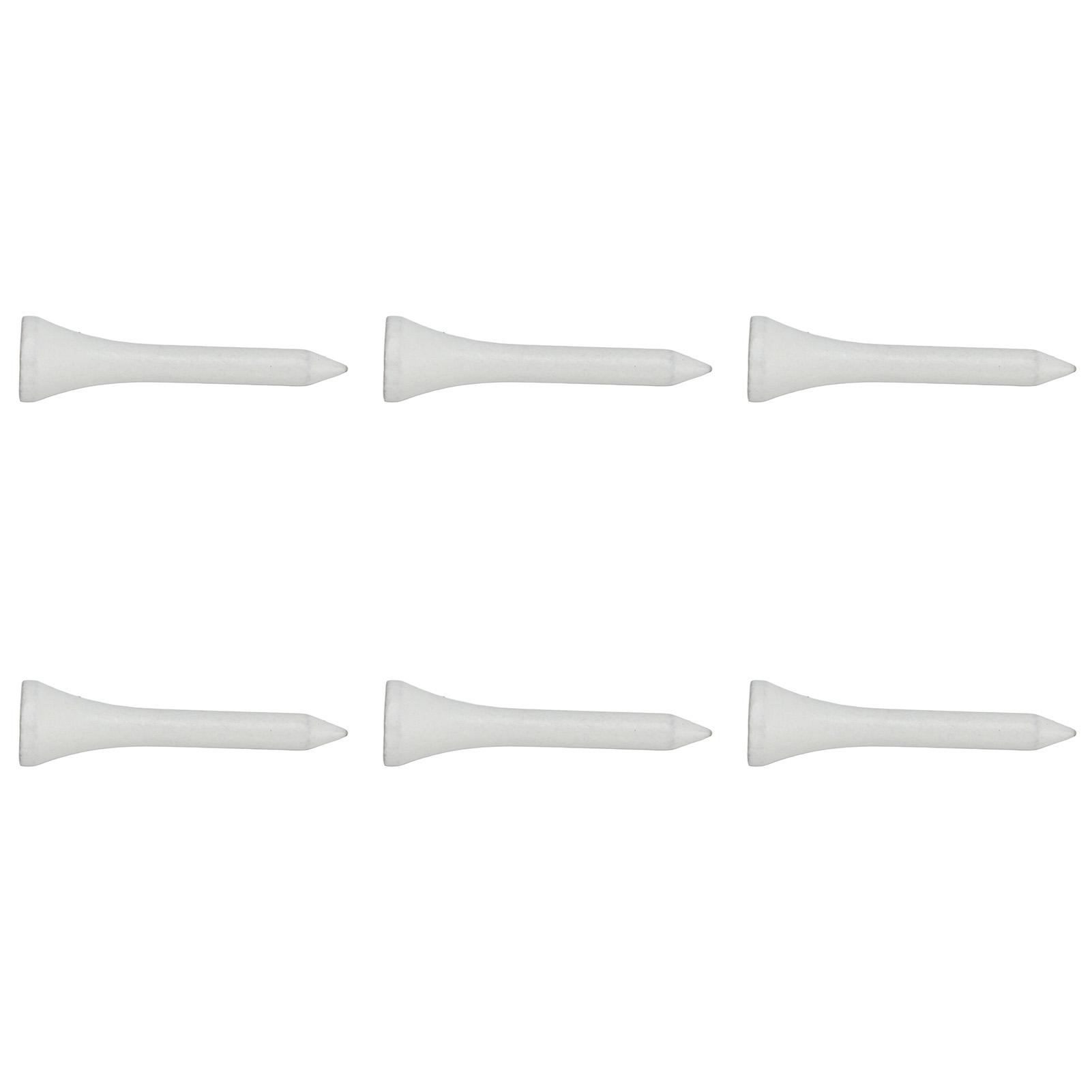 

50 шт. Подставка для гольф-ти из кленового дерева, белая, длинная, набор-кит для уличных видов спорта, 70 мм 2,76 дюйма