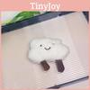 Cute Creative White Cloud Plush Keychain Fun Cartoon Cloud Doll Soft Charm Hanging