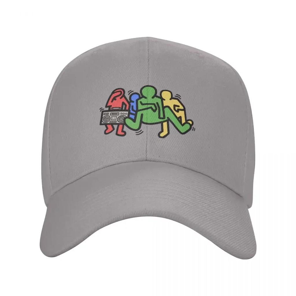 K.I.D.S. Haring Baseball Cap Birthday Big Size Hat Fishing Hat Woman Men's
