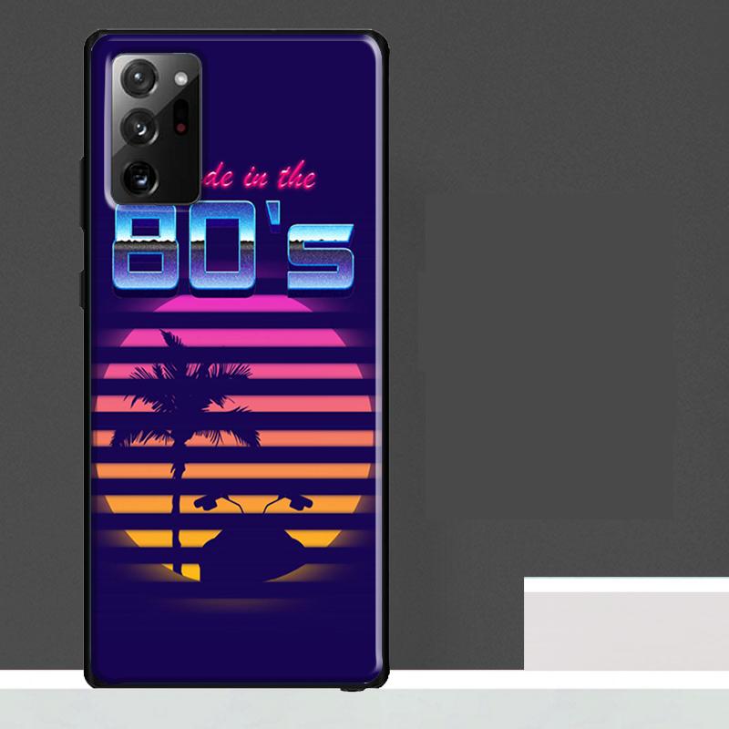 Neon Retrowave 80s Vintage Art Case For Samsung Galaxy S23 S24 S25 Ultra S9 S10 S20 S21 S22 Plus S23 FE S25 FE Phone Cover