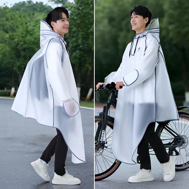 New EVA Women s Thickened Long Full-body Single-person Electric Bike Hiking Rain for 3xl-height below 165cm