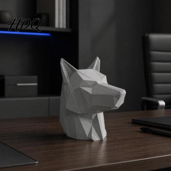 Creative Truck Decor Gift 3D Printed Wolf Car Trailer Hitch Decoration Howling