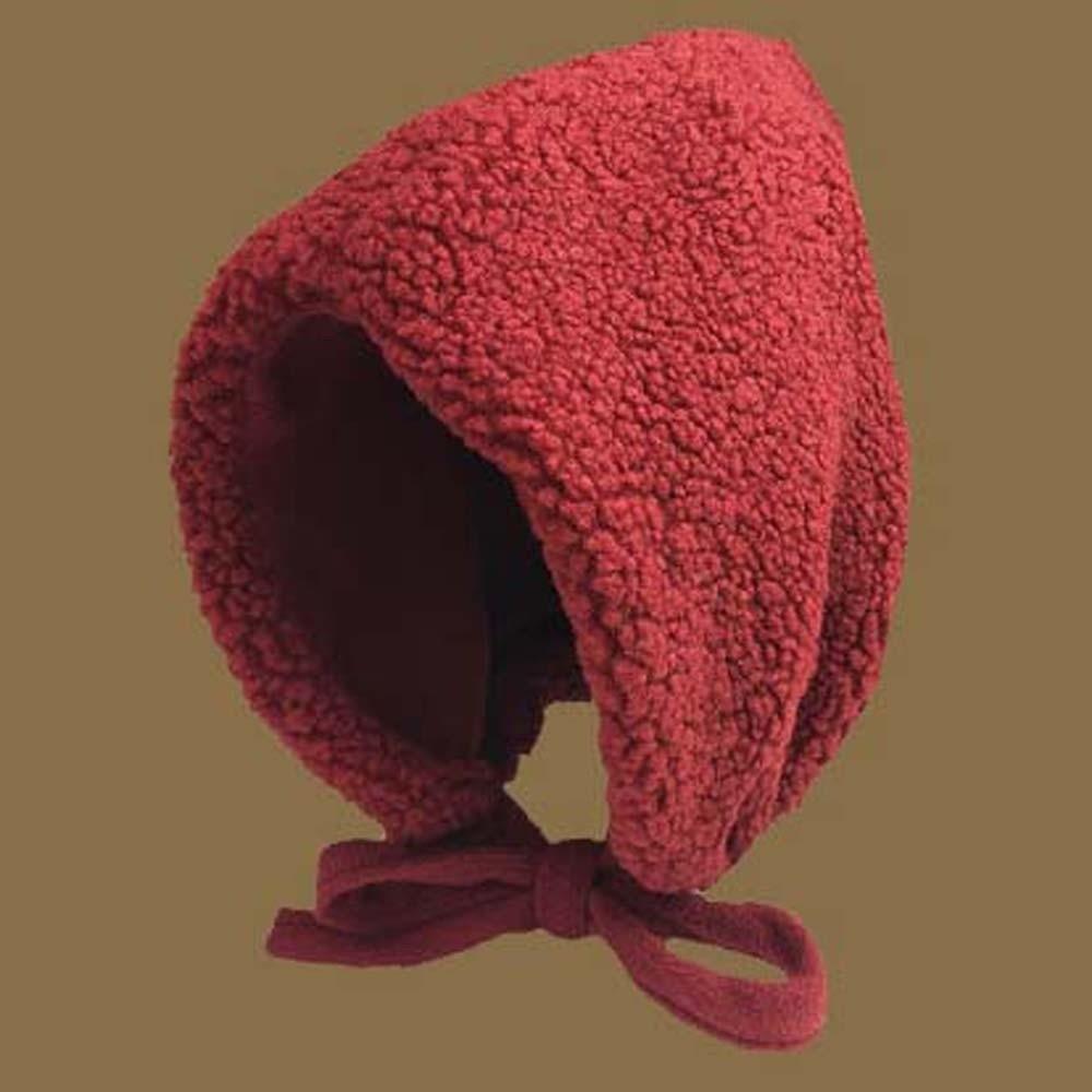 Fluffy Lambs Wool Hat Solid Color Winter Plush Hat Fashion New Year Red Hat  Gifts