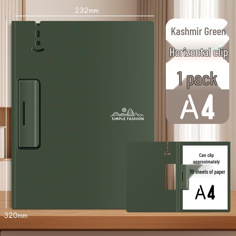 Thickened A4 Clipboard Folder with Pad and Writing Clip
