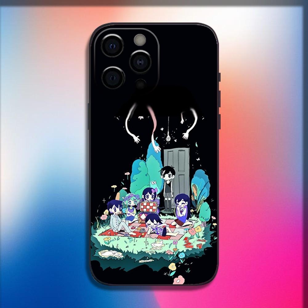 O-Omori Game Phone Case For iPhone 16,15,14,13,12,11,Pro,X,XS,Max,XR,Plus,Mini Soft Black Cover