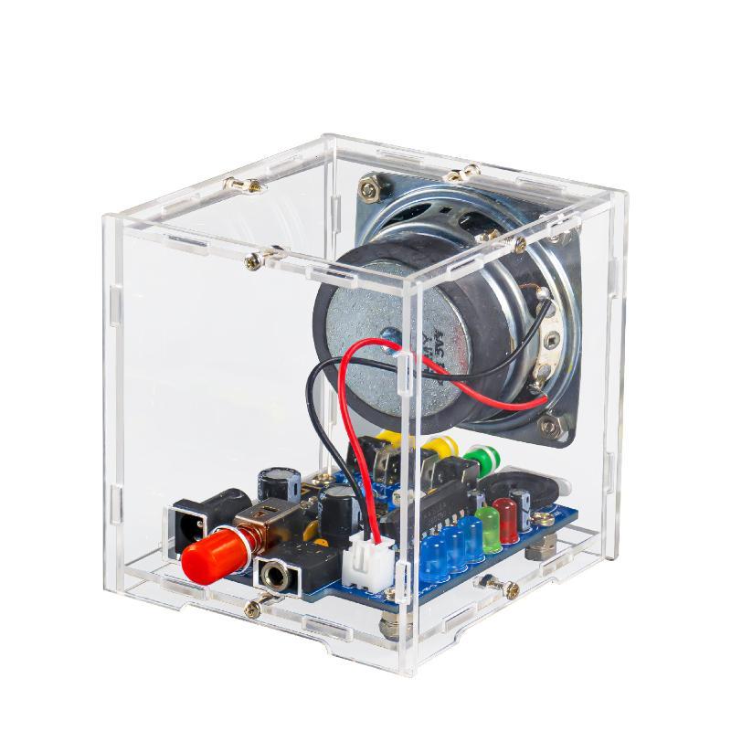 1Set Diy Bluetooth Speaker Kit Stereo Amplifier Small Audio Making Circuit Board Soldering Practice Kit