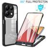 360 Full Body Screen Protector Transparent Case For Redmi Note 13 12 11 10 9 Pro 11s 10s 14C 12C 13C 10C Shockproof Phone Cover