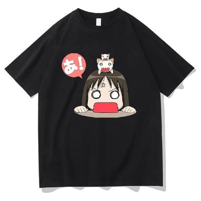 Anime Azumanga Daioh T Shirt Women Kawaii Chibi Osaka and Chiyo Chan's Dad T-Shirts Men Tees Summer Cotton Oversize Tops1