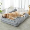 All-Season Plush Dog Bed: Square, Breathable, Warm, Sofa-Style Pet Nest