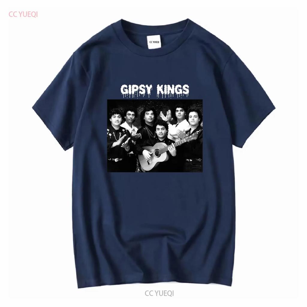 Individuelles T-Shirt NEU Gipsy Kings Band T-Shirt Schwarz Kurzarm Alle Größen S Bis 5XL 1F995 Lang Oder Ärmel Vintage Gewaschen Leicht