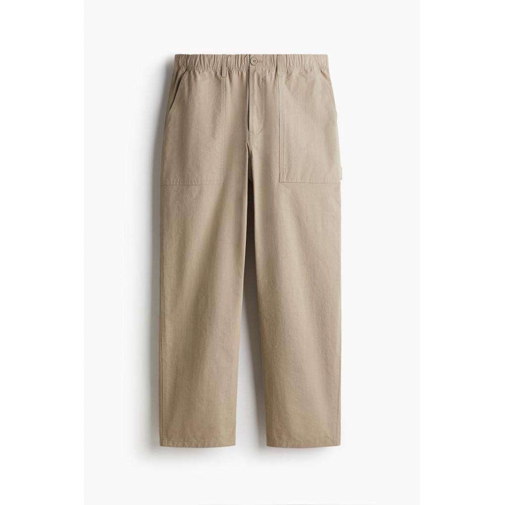 H M HaMMer Tab Pants Loose Fit Beige