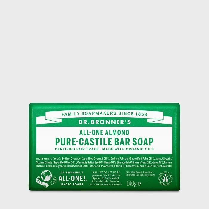 Almond Pure Castile Bar Soap 140g