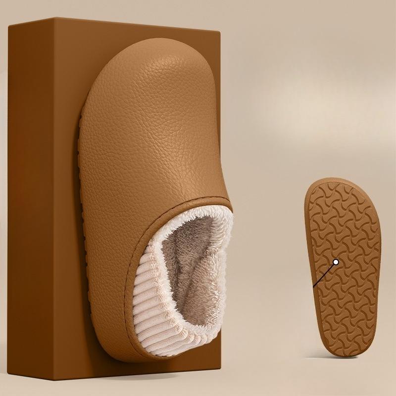 Waterproof Cotton Shoes for Women and Thick-soled Warm Fleece Silent Shoes