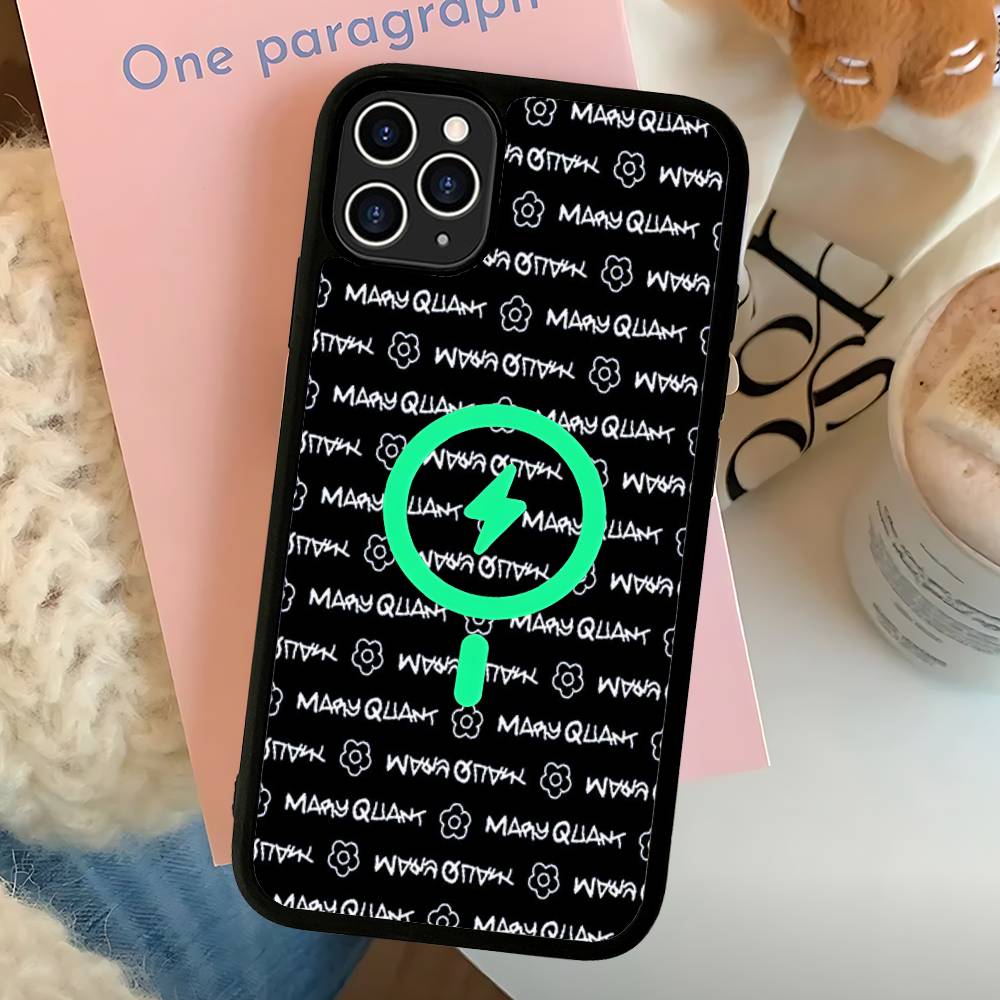 Fashion M-Mary Q-Quant For Magnetic Wireless Phone Case For IPhone 17 16 15 14 13 12 11 Pro Max Plus Mag Phone Cover