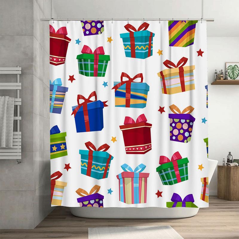 

TU Shower Curtain Abstract Pattern Modern Waterproof Fabric Bathroom Decor Set Vintage Floral Farmhouse Artistic Home Textile 90x180cm35x71in