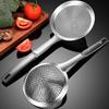 Stainless Steel Kitchen Draining Scoop Reusable Oil Colander Spoon Hot Pot Colander  Pasta Drainage