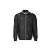 Premium Pattern Printing Lapel Long Sleeves Jacket Black Men's DH7439-010