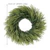 22" Realistic Christmas Norfolk Pine Wreath with Soft Touch Pine Needles and Cypress Vine