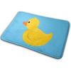 Yellow Rubber Duck Blue Water Bath Mat Non Slip Absorbent Super Cozy Velvet Bathroom Rug Carpet Bath Rugs