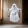 Halloween Resin Specters Swinging Charm Resin Swing Specters Figure Halloween Hanging Decors for Kids Family Enjoyment