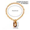 Oval Shaped Metal Necklace New Pendant Women Multiple Layered Thick Chains Fashionable Elegant Necklace Accessories Jewelry