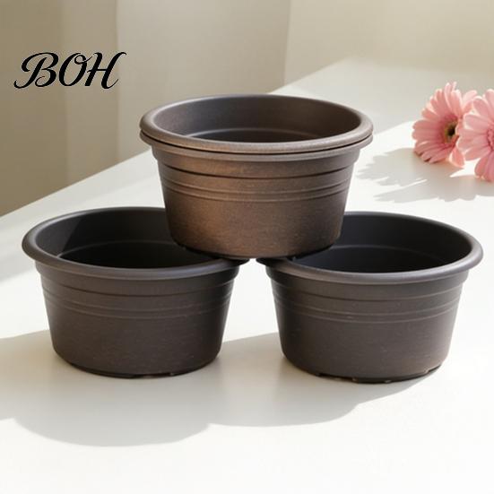 Non-slip Bulb Growing Pots Plant Pot with Saucer, 10 Inch 13 Wide Flowerpot Versatile for Balcony Drainage Holes, Indoor Outdoor Planter Tulips Lilies